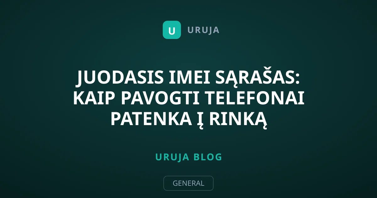 Juodasis IMEI sąrašas: kaip pavogti telefonai patenka į rinką